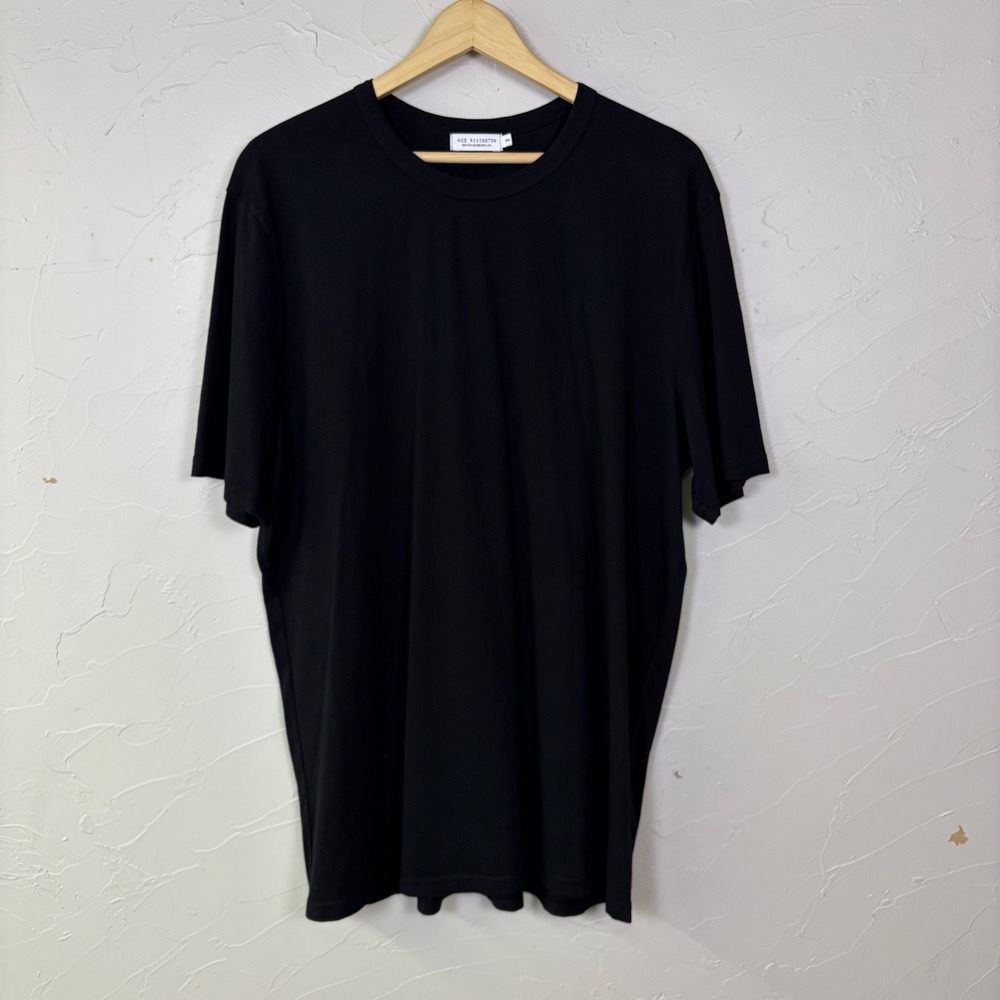 Ace Rivington T Shirt Mens XXL Black Short Sleeve Cotton Crew Neck Basic Minimal